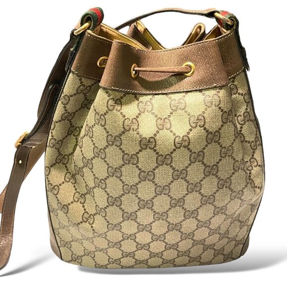GUCCI Vintage Drawstring Bucket Bag - Picture 16 of 16
